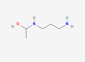 Two-dimensional chemical structure of N-(3-aminopropyl)-aminoethanol