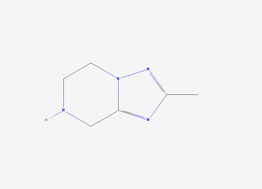 Two-dimensional chemical structure of 2-methyl-5H,6H,7H,8H-(1,2,4)triazolo(1,5-a)pyrazine
