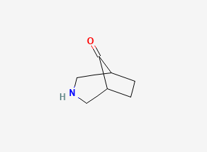 Two-dimensional chemical structure of 3-Azabicyclo[3.2.1]octan-8-one