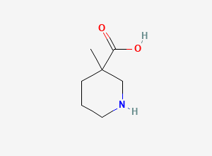 Two-dimensional chemical structure of 3-Methylpiperidine-3-carboxylic acid