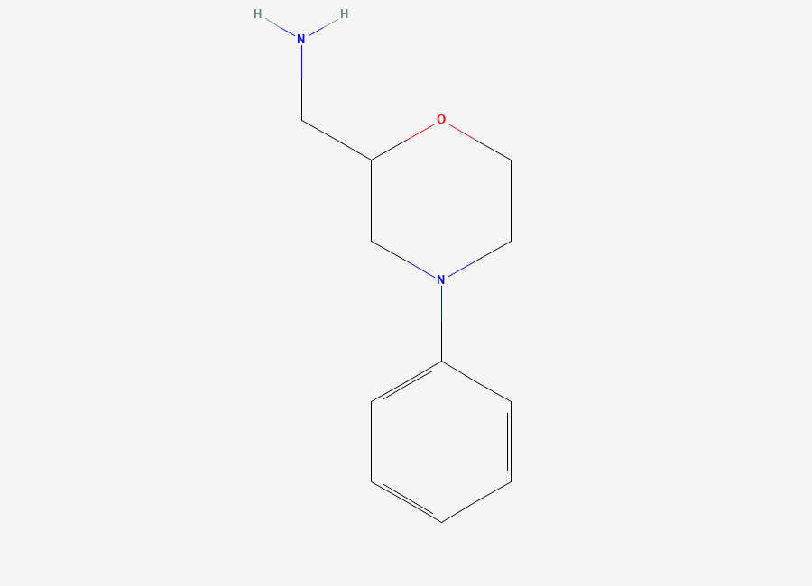 Two-dimensional chemical structure of (4-Phenylmorpholin-2-yl)methanamine