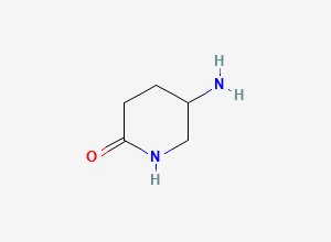 Two-dimensional chemical structure of 5-Aminopiperidin-2-one