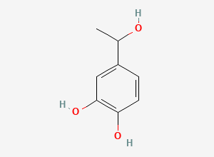 Two-dimensional chemical structure of 4-(1-Hydroxyethyl)-1,2-benzenediol