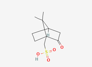 Two-dimensional chemical structure of Voriconazole EP Impurity E / Voriconazole Related Compound F/ (+/-)-10-Camphorsulfonic acid, CAS 5872-08-2