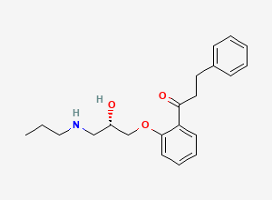 Two-dimensional chemical structure of Propafenone, (S)-