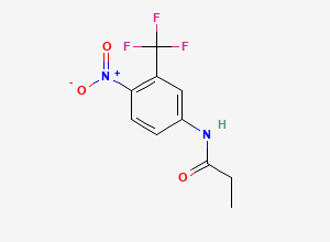 Two-dimensional chemical structure of Flutamide EP Impurity C, CAS 13312-12-4