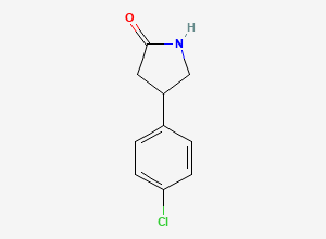 Two-dimensional chemical structure of Baclofen EP Impurity A /Baclofen Related Compound A, CAS 22518-27-0
