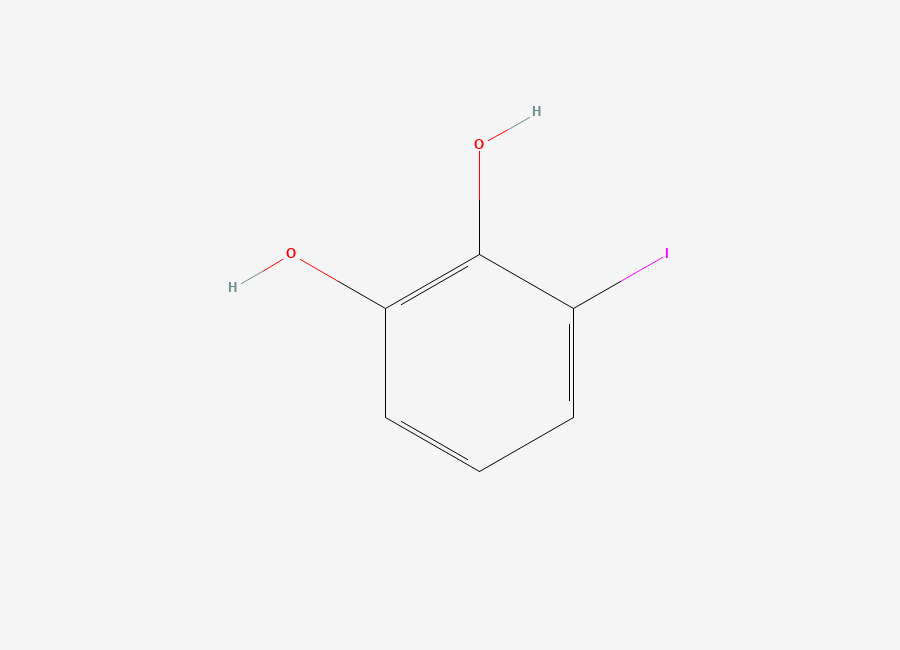 Two-dimensional chemical structure of 3-Iodobenzene-1,2-diol