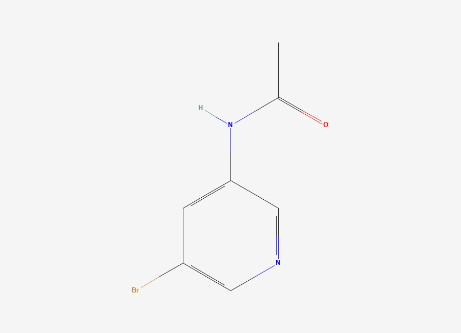 Two-dimensional chemical structure of N-(5-bromopyridin-3-yl)acetamide