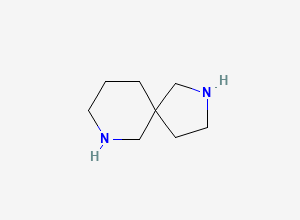 Two-dimensional chemical structure of 2,7-Diazaspiro[4.5]decane