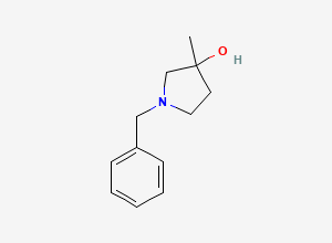 Two-dimensional chemical structure of 1-Benzyl-3-methylpyrrolidin-3-OL