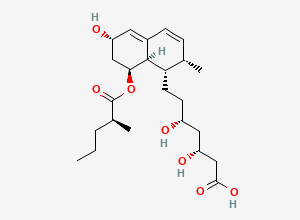 Two-dimensional chemical structure of Pravastatin EP Impurity C (Free Base), CAS 159345-66-1