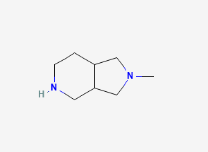 Two-dimensional chemical structure of 2-methyl-octahydro-1H-pyrrolo[3,4-c]pyridine
