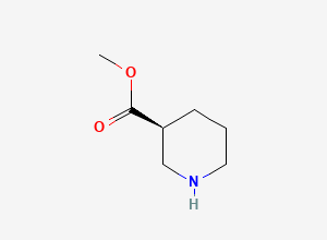 Two-dimensional chemical structure of (S)-Methyl piperidine-3-carboxylate