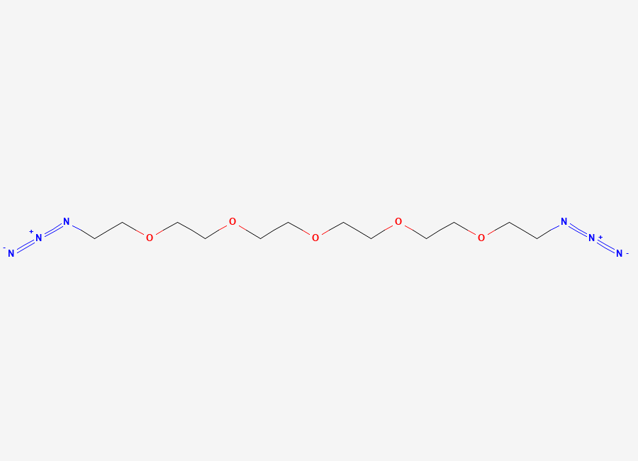 Two-dimensional chemical structure of 1,17-Diazido-3,6,9,12,15-pentaoxaheptadecane