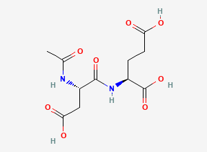 Two-dimensional chemical structure of N-Acetylaspartylglutamic acid