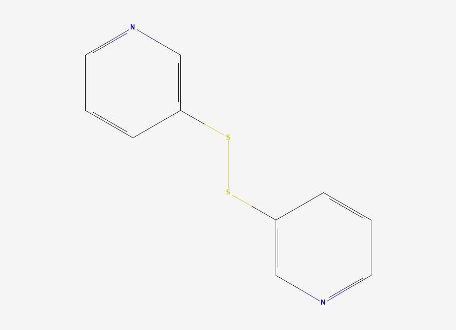 Two-dimensional chemical structure of 3,3'-Dipyridyl disulfide