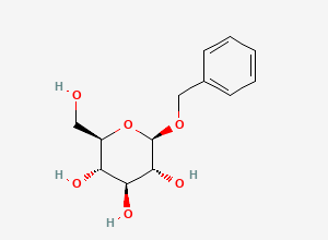 Two-dimensional chemical structure of Benzyl beta-d-glucopyranoside