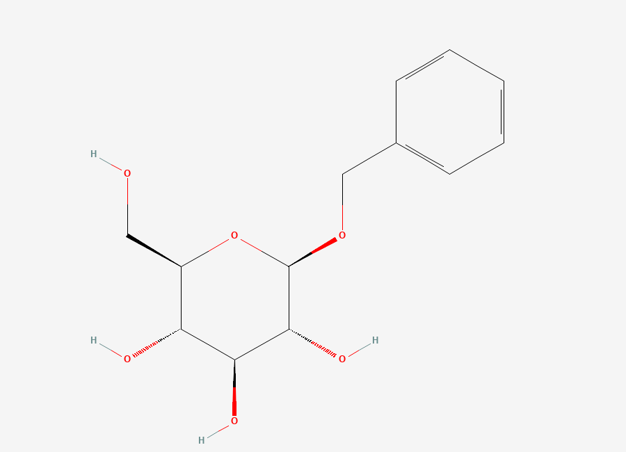 Two-dimensional chemical structure of Benzyl beta-d-glucopyranoside