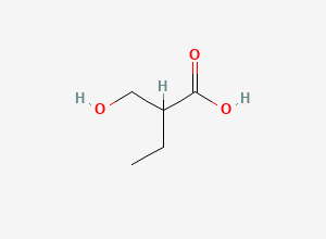 Two-dimensional chemical structure of 2-Ethyl-3-hydroxypropionic acid