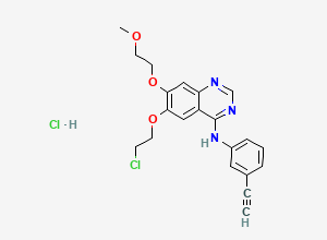 Two-dimensional chemical structure of Erlotinib impurity L (HCl salt)
