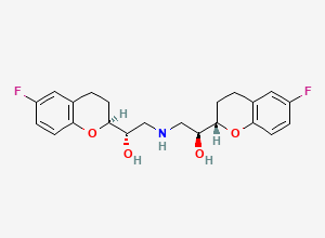 Two-dimensional chemical structure of Nebivolol SSSS ISOMER, CAS 119365-28-5
