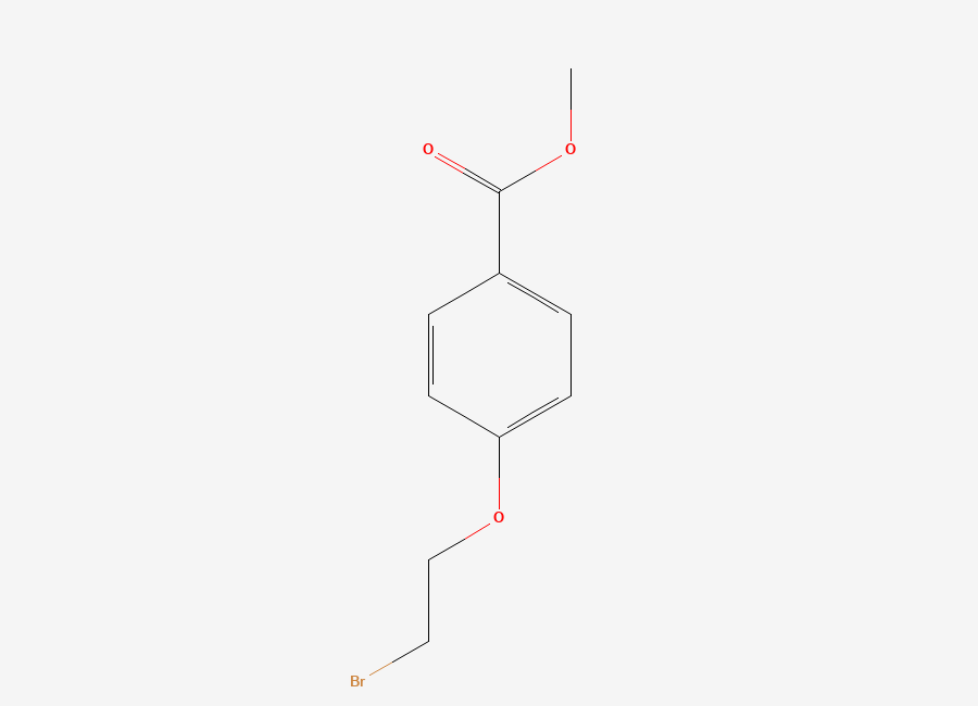 Two-dimensional chemical structure of Methyl 4-(2-bromoethoxy)benzoate