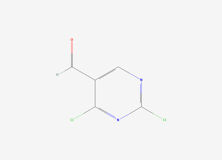 Two-dimensional chemical structure of 2,4-Dichloropyrimidine-5-carbaldehyde