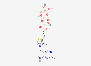 Two-dimensional chemical structure of Thiamine triphosphoric acid ester