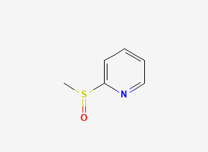 Two-dimensional chemical structure of 2-(Methylsulfinyl)pyridine