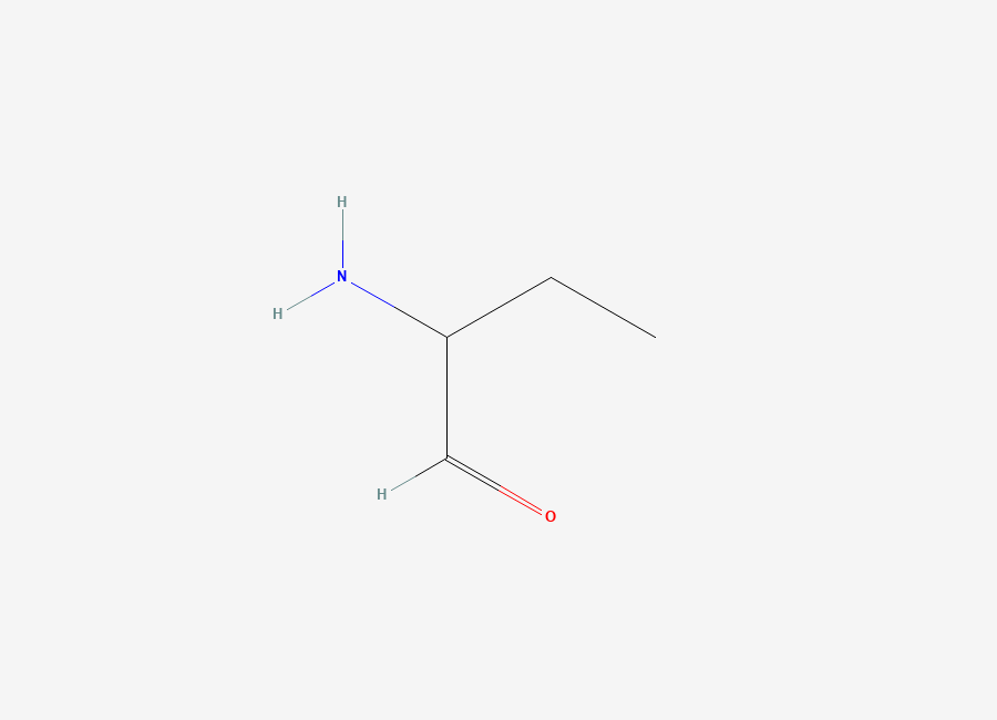 Two-dimensional chemical structure of 2-Aminobutanal, CAS 89123-15-9