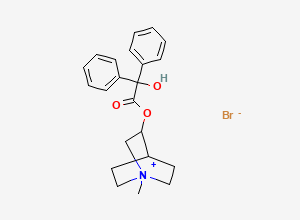 Two-dimensional chemical structure of Clidinium Bromide