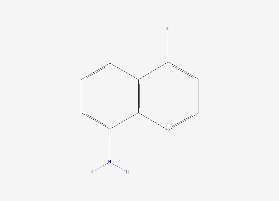 Two-dimensional chemical structure of 5-Bromonaphthalen-1-amine