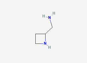 Two-dimensional chemical structure of (Azetidin-2-yl)methanamine