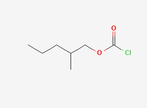 Two-dimensional chemical structure of 2-Methylpentyl carbonochloridate