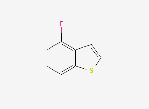 Two-dimensional chemical structure of 4-Fluorobenzo[b]thiophene, CAS 310466-38-7