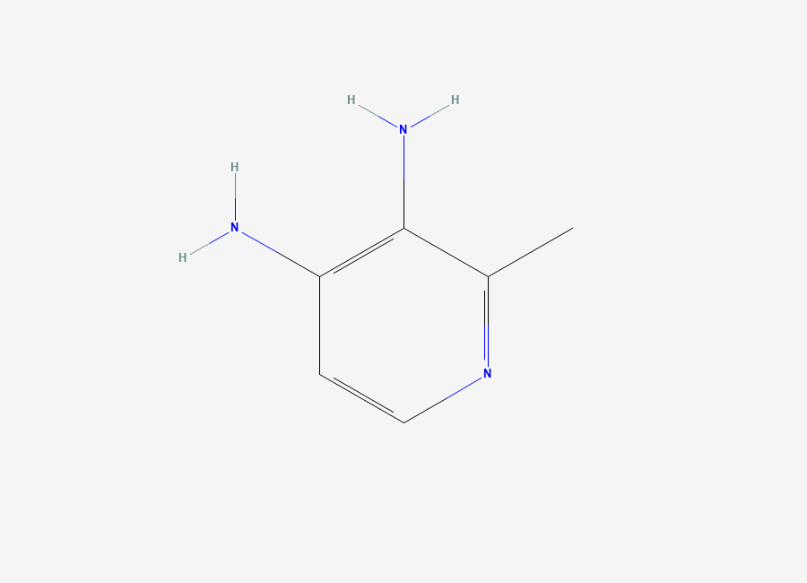 Two-dimensional chemical structure of 2-Methylpyridine-3,4-diamine