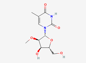 Two-dimensional chemical structure of 5-Methyl-2'-O-methyluridine