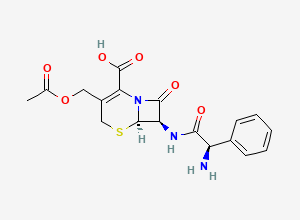 Two-dimensional chemical structure of Cefaloglycin, CAS 3577-01-3