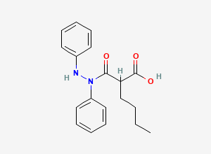 Two-dimensional chemical structure of Bumadizone