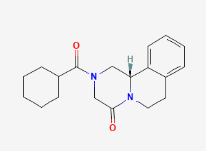 Two-dimensional chemical structure of Praziquantel, (S)-