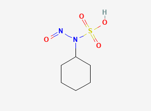 Two-dimensional chemical structure of N-Nitroso Cyclamate, CAS 70365-40-1