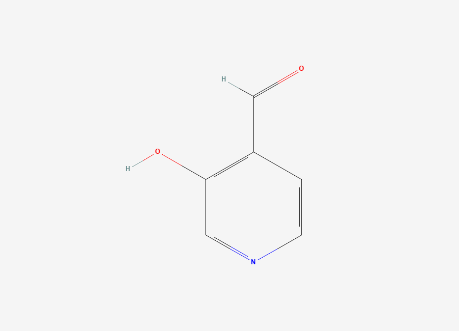 Two-dimensional chemical structure of 3-Hydroxy-4-pyridinecarboxaldehyde
