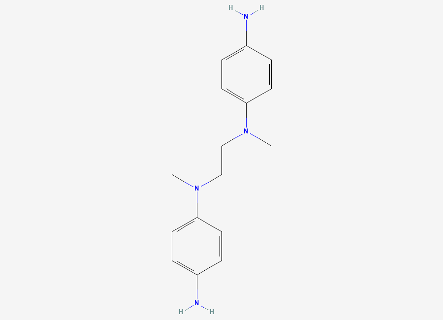 Two-dimensional chemical structure of N,N'-Bis(4-aminophenyl)-N,N'-dimethylethylenediamine