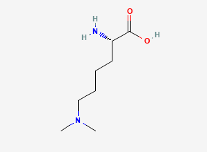 Two-dimensional chemical structure of N(6),N(6)-Dimethyl-L-lysine