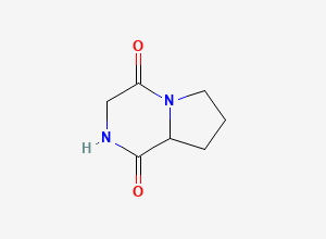 Two-dimensional chemical structure of Cyclo(glycylprolyl)