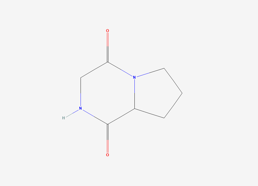Two-dimensional chemical structure of Cyclo(glycylprolyl)