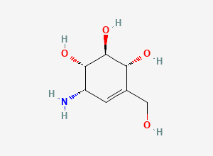Two-dimensional chemical structure of Valienamine