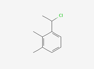 Two-dimensional chemical structure of 1-(1-Chloroethyl)-2,3-dimethylbenzene, CAS 60907-88-2