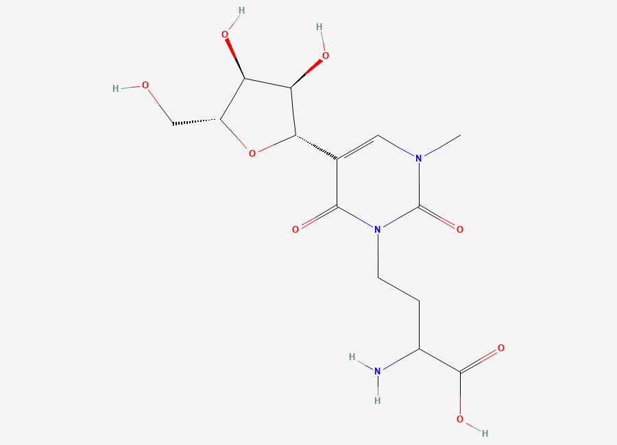 Two-dimensional chemical structure of Uridine Impurity 3, CAS 52777-29-4